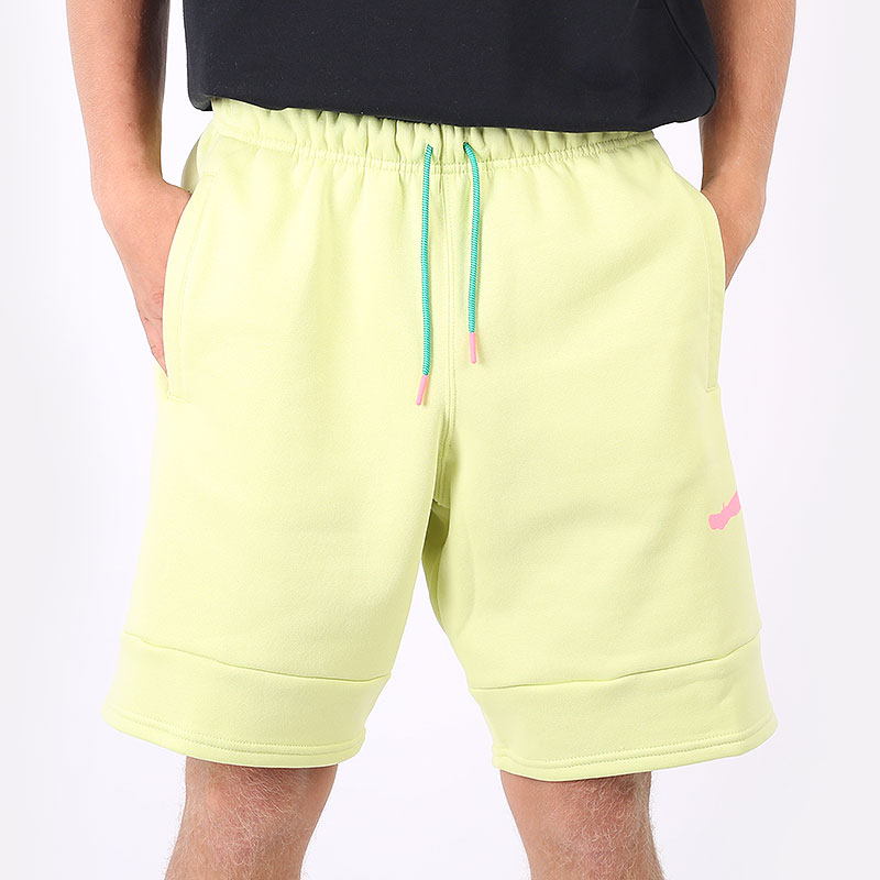 мужские салатовые шорты  Jordan Jumpman Air Fleece Shorts CK6707-352 - цена, описание, фото 3